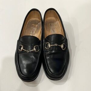 Black Vintage Gucci loafers